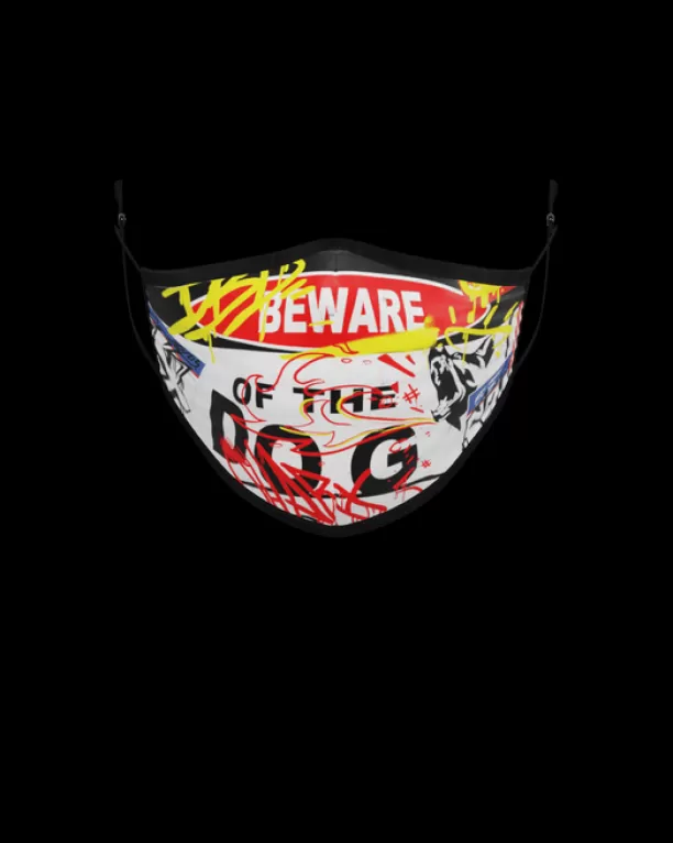 Sprayground ADULT BEWARE OF THE DOG FORM-FITTING FACE MASK Best Sale