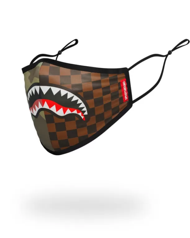 Sprayground ADULT CHECKS u0026 CAMO FORM FITTING FACE MASK Hot