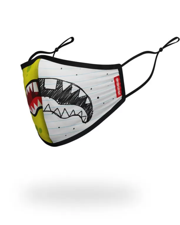 Sprayground ADULT DOODLEBOB SPLIT SHARK FORM FITTING FACE-COVERING Shop