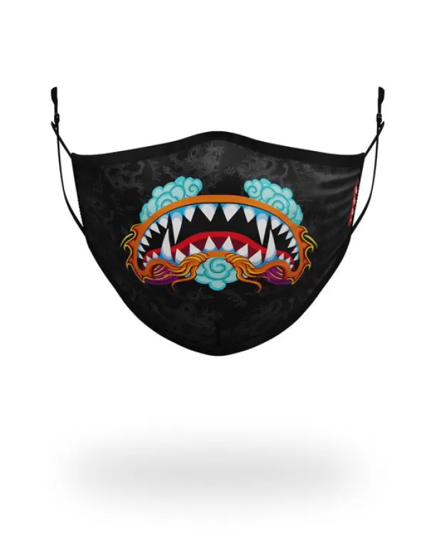 Sprayground ADULT DRAGON SHARK FORM FITTING FACE MASK Flash Sale