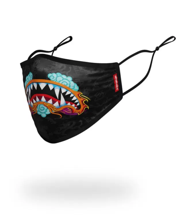 Sprayground ADULT DRAGON SHARK FORM FITTING FACE MASK Flash Sale