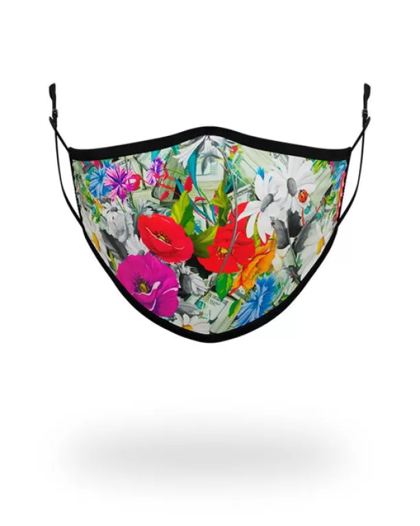 Sprayground ADULT FLORAL MONEY FORM FITTING FACE MASK Fashion