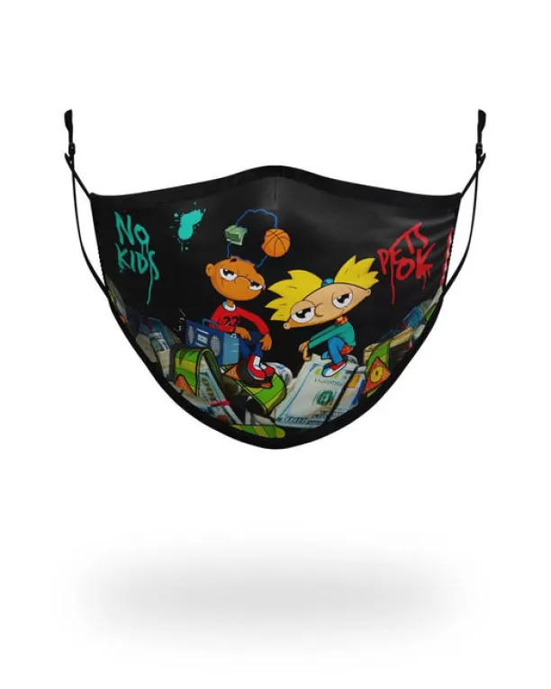 Sprayground ADULT HEY ARNOLD MONEY STACKS FORM FITTING FACE-COVERING Discount