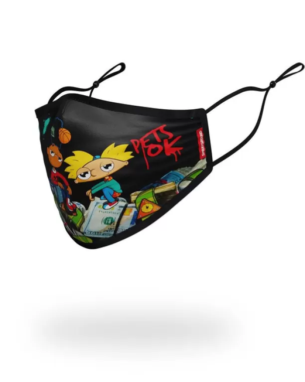 Sprayground ADULT HEY ARNOLD MONEY STACKS FORM FITTING FACE-COVERING Discount