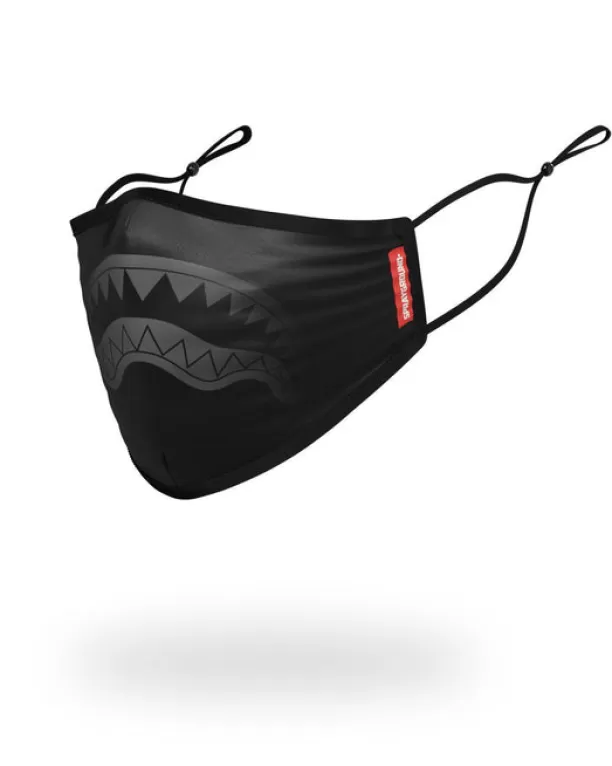 Sprayground ADULT MIDNIGHT SHARK FORM FITTING FACE MASK New