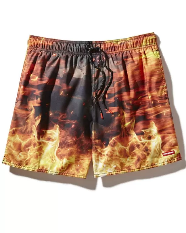 Sprayground CAMO FIRE SHOTO SWIM TRUNKS Sale