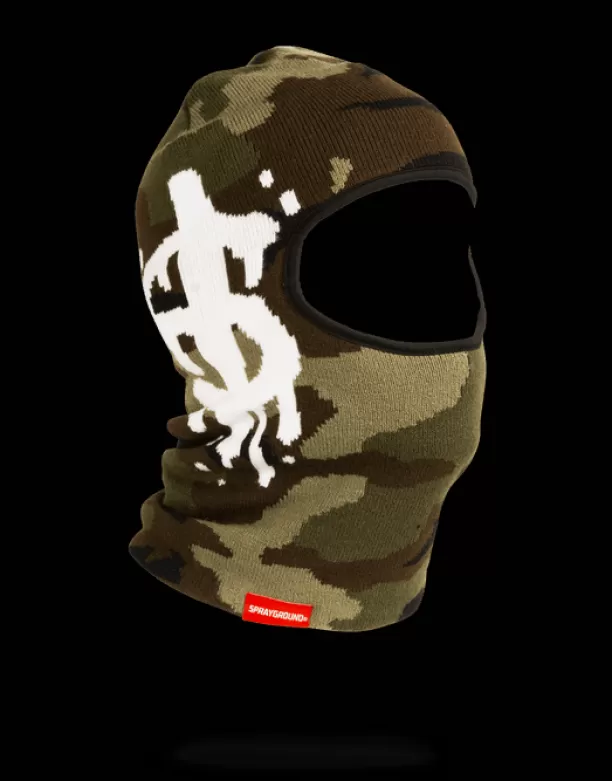 Sprayground CAMO MONEY DRIP SKI MASK Best Sale