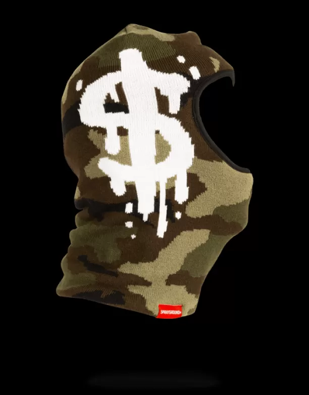 Sprayground CAMO MONEY DRIP SKI MASK Best Sale