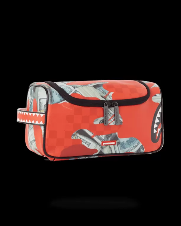 Sprayground MONEY CAMO (RED) TOILETRY BAG Cheap