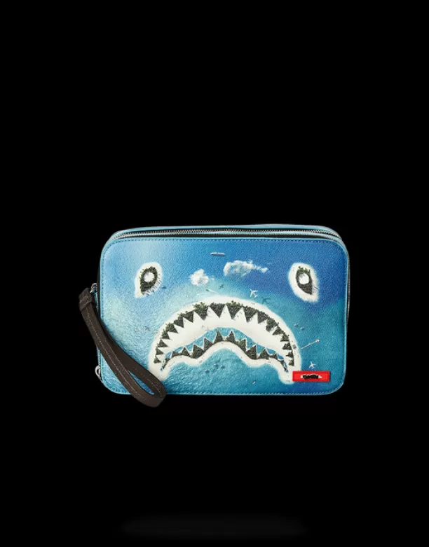 Sprayground SHARK ISLAND TOILETRY AKA MONEY BAG Flash Sale