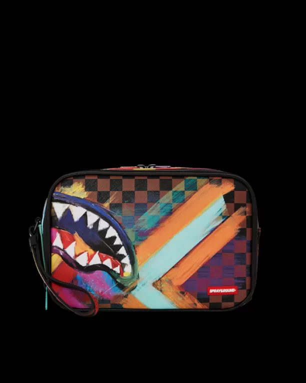 Sprayground SHARKS IN PARIS CITY STREAKS TOILETRY BAG Best